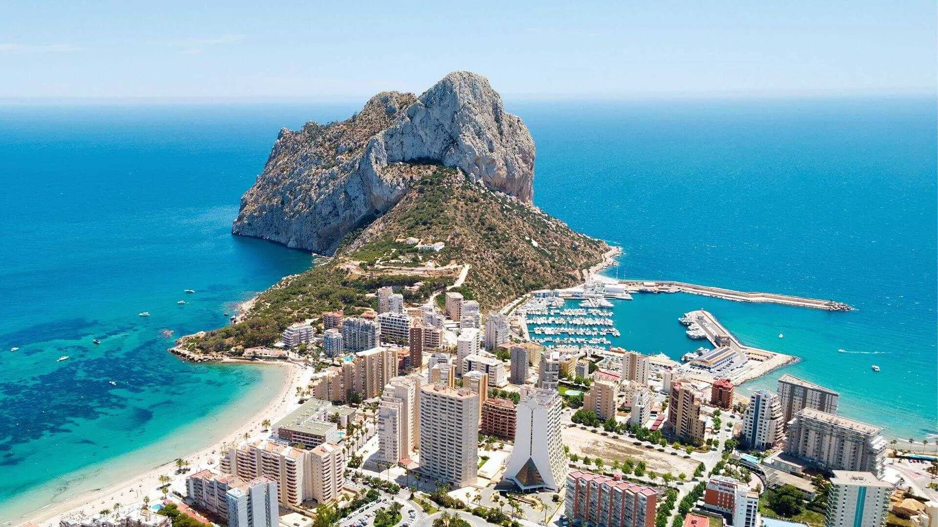 Calpe coastline and Penon de Ifach